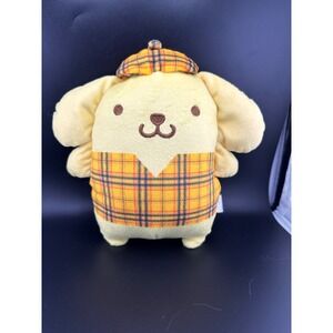 Sanrio Pompompurin Plush Jazwares Hello Kitty and Friends Plaid Outfit 8 Inch
